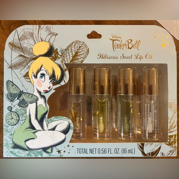 Disney Other - Disney Tinker Bell Collection Hibiscus Seed Lip Oils New in Box